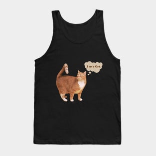 Cat Thinks It is a God Tank Top